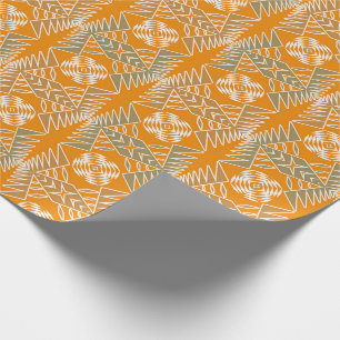 Ethnisches afrikanisches Stammes- geometrisches Geschenkpapier