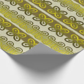 Ethnisches afrikanisches Stammes- geometrisches Geschenkpapier (Ecke)