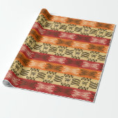 Ethnisches afrikanisches Stammes- geometrisches Geschenkpapier (Ungerollt)