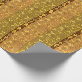 Ethnisches afrikanisches Stammes- geometrisches Geschenkpapier