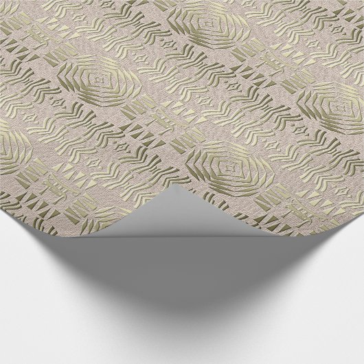 ethnisches afrikanisches Stammes- geometrisches Geschenkpapier (Ecke)