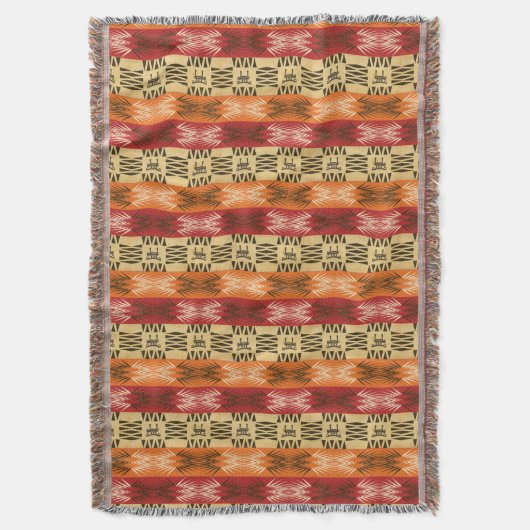 ethnisches afrikanisches Stammes- gestreiftes Decke (Vorderseite Vertikal)