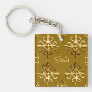 Ethnisches afrikanisches Stammes- Muster. Adinkra. Schlüsselanhänger