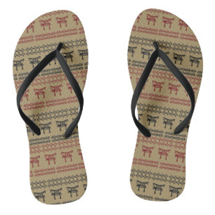 ethnisches afrikanisches Stammes- Muster Badesandalen
