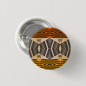 ethnisches afrikanisches Stammes- Muster Button (Vorne & Hinten)