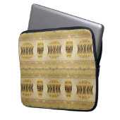 ethnisches afrikanisches Stammes- Muster Laptopschutzhülle (Vorderseite Links)