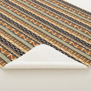Ethnisches afrikanisches Stammes- Muster Sherpadecke