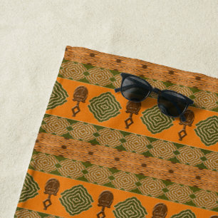 ethnisches afrikanisches Stammes- Muster Strandtuch