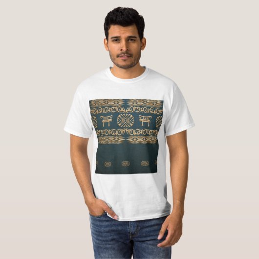 ethnisches afrikanisches Stammes- Muster T-Shirt (Vorne ganz)