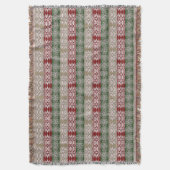 Ethnisches afrikanisches Stammes- Streifen-Muster Decke (Vorderseite Vertikal)