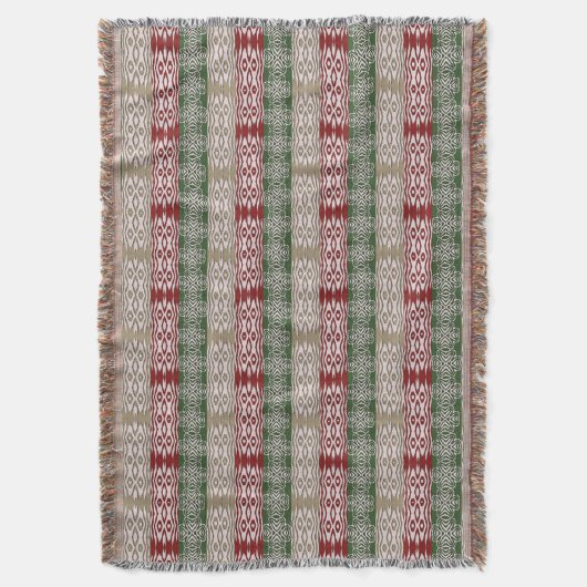 Ethnisches afrikanisches Stammes- Streifen-Muster Decke (Vorderseite Vertikal)