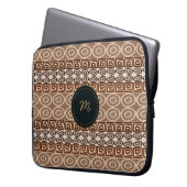 Ethnisches afrikanisches von Hand gezeichnetes Laptopschutzhülle (Vorderseite Links)