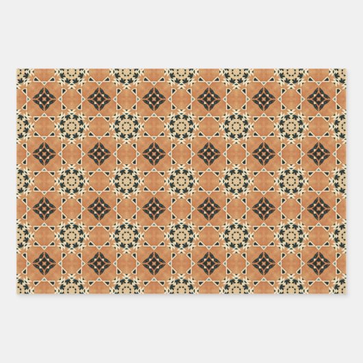 Ethnisches amerikanisches Boho Art Pattern Set 1 Geschenkpapier Set (Vorderseite 2)