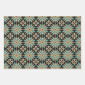 Ethnisches amerikanisches Boho Art Pattern Set 2 Geschenkpapier Set (Vorderseite 2)