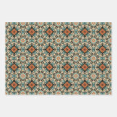Ethnisches amerikanisches Boho Art Pattern Set 3 Geschenkpapier Set (Vorderseite)