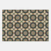 Ethnisches amerikanisches Boho Art Pattern Set 4 Geschenkpapier Set (Vorderseite 2)