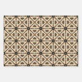 Ethnisches amerikanisches Boho Art Pattern Set 4 Geschenkpapier Set (Vorderseite)