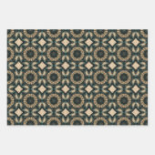 Ethnisches amerikanisches Boho Art Pattern Set 5 Geschenkpapier Set (Vorderseite 3)