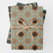 Ethnisches amerikanisches Boho Art Pattern Set 5 Geschenkpapier Set (Beispiel)