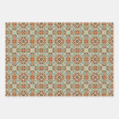 Ethnisches amerikanisches Boho Art Pattern Set 6 Geschenkpapier Set (Vorderseite 2)