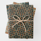 Ethnisches amerikanisches Boho Art Pattern Set 6 Geschenkpapier Set (Beispiel)