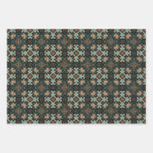 Ethnisches amerikanisches Boho Art Pattern Set 7 Geschenkpapier Set (Vorderseite 3)