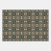 Ethnisches amerikanisches Boho Art Pattern Set 7 Geschenkpapier Set (Vorderseite)