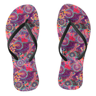 Ethnisches Art-Tier-Muster Badesandalen
