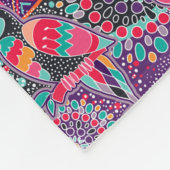 Ethnisches Art-Tier-Muster Fleecedecke (Ecke)