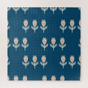 Ethnisches Blumendekor: Vintage-Dekorationsornamen Puzzle