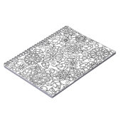 Ethnisches Blumengekritzel Notizblock (Linke Seite)