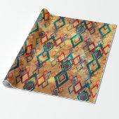 Ethnisches boho grunge altes Muster. Tribal Art Pr Geschenkpapier (Ungerollt)