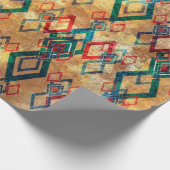 Ethnisches boho grunge altes Muster. Tribal Art Pr Geschenkpapier (Ecke)