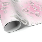 Ethnisches Boho Muster Paisleys Geschenkpapier (Rolleneckpunkt)