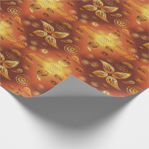Ethnisches Boho Muster Paisleys Geschenkpapier