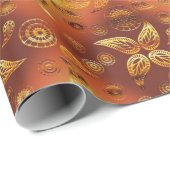 Ethnisches Boho Muster Paisleys Geschenkpapier (Rolleneckpunkt)