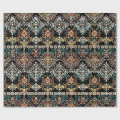 Ethnisches boho nahtloses Muster. Ethno-Ornament T Geschenkpapier (Flach)