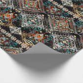Ethnisches boho nahtloses Muster. Ethno-Ornament T Geschenkpapier (Ecke)