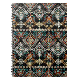 Ethnisches boho nahtloses Muster. Ethno-Ornament T Notizblock