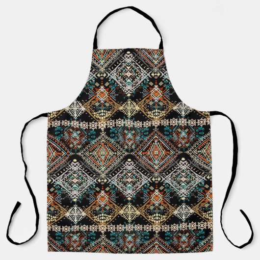 Ethnisches boho nahtloses Muster. Ethno-Ornament T Schürze (Vorderseite)
