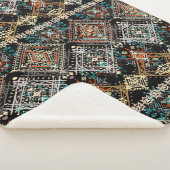 Ethnisches boho nahtloses Muster. Ethno-Ornament T Sherpadecke (3/4)