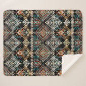 Ethnisches boho nahtloses Muster. Ethno-Ornament T Sherpadecke (Vorderseite (Horizontal))