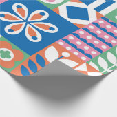 Ethnisches boho nahtloses Muster. Tribal Art Print Geschenkpapier (Ecke)