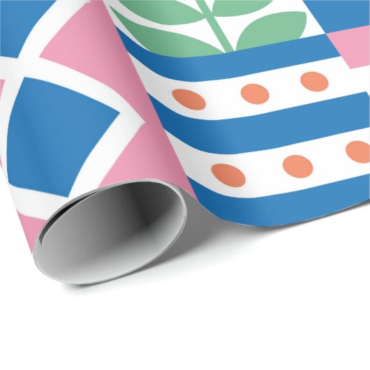 Ethnisches boho nahtloses Muster. Tribal Art Print Geschenkpapier (Rolleneckpunkt)