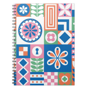 Ethnisches boho nahtloses Muster. Tribal Art Print Notizblock