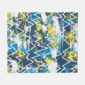 Ethnisches boho nahtloses Muster. Zigzag-Muster. S Fleecedecke (Vorderseite (Horizontal))