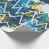 Ethnisches boho nahtloses Muster. Zigzag-Muster. S Geschenkpapier (Ecke)