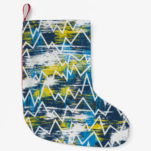 Ethnisches boho nahtloses Muster. Zigzag-Muster. S Kleiner Weihnachtsstrumpf