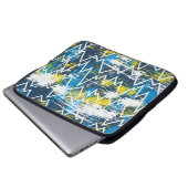 Ethnisches boho nahtloses Muster. Zigzag-Muster. S Laptopschutzhülle (Vorne Knopf)