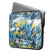 Ethnisches boho nahtloses Muster. Zigzag-Muster. S Laptopschutzhülle (Vorderseite Links)